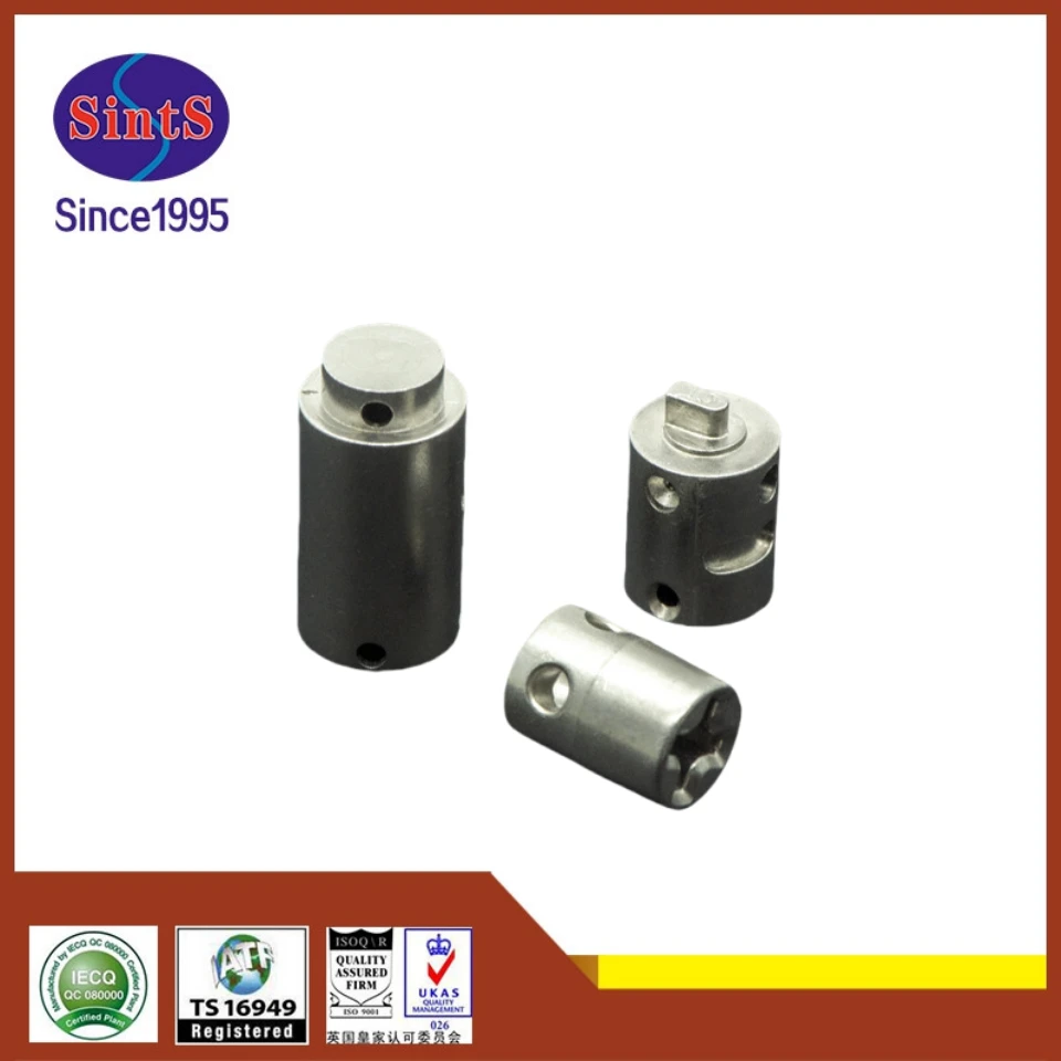 Steel lock latch bolt with black oxidized