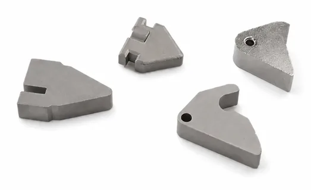 Black-oxide specified lock latch bolt blanks in sintered steel