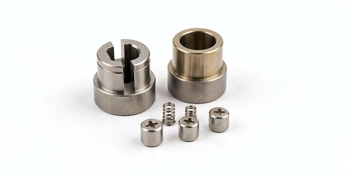 Metal injection molded traditional lock cylinder bodies and pin set